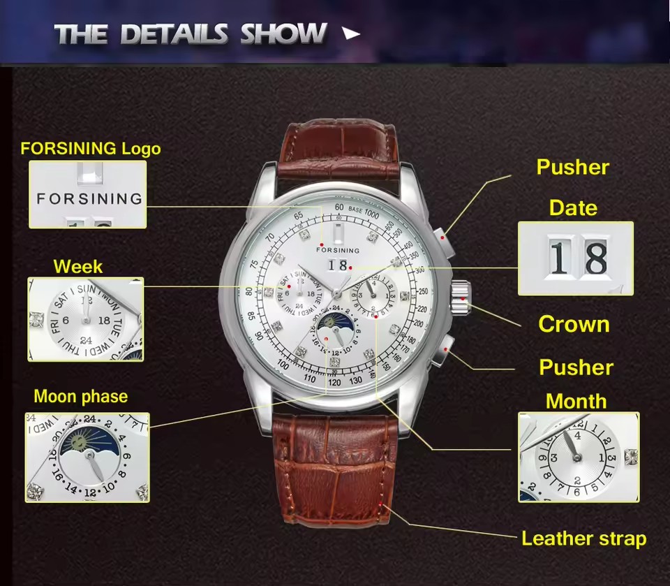 FORSINING Replica Multifunctio - огляд і ціна Patek Philippe Watch Nautilus