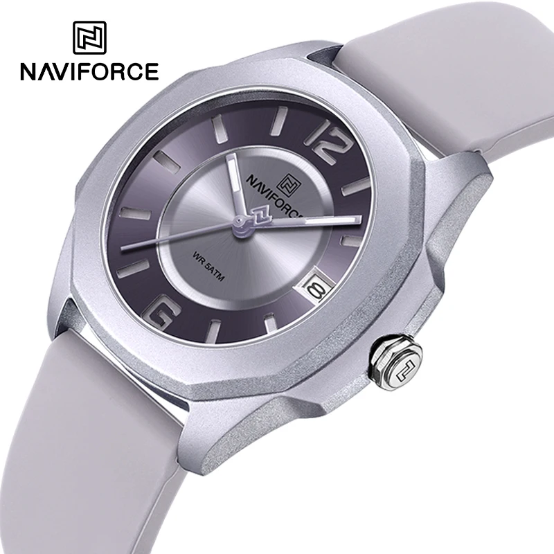 NAVIFORCE 7107 Watch for Women - огляд і ціна Silicone Band Women