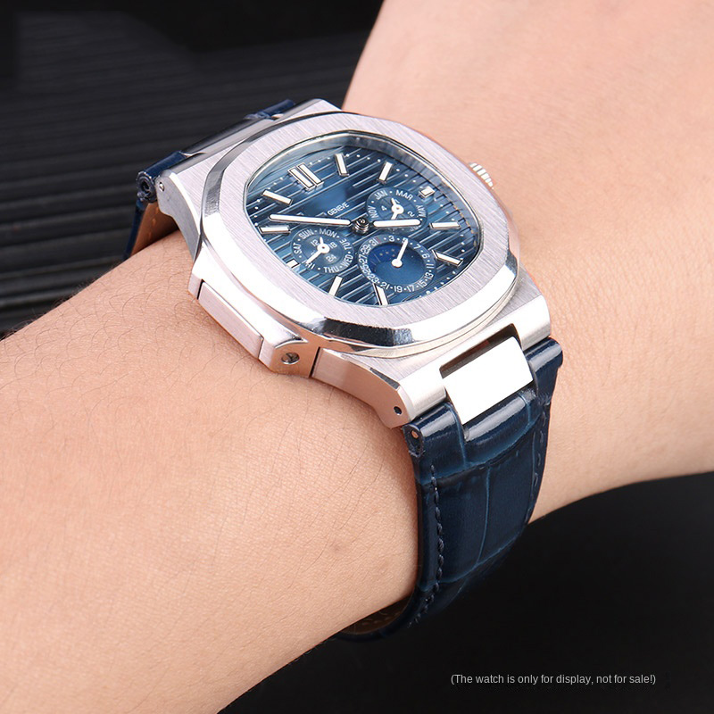 25X13mm notch Genuine Leather  - огляд і ціна Patek Philippe Watch Nautilus